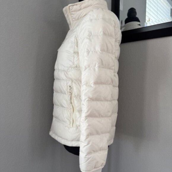 J CREW Ivory Cream Lightweight Down Puffer Winter Jacket Coat XS - Picture 5 of 15